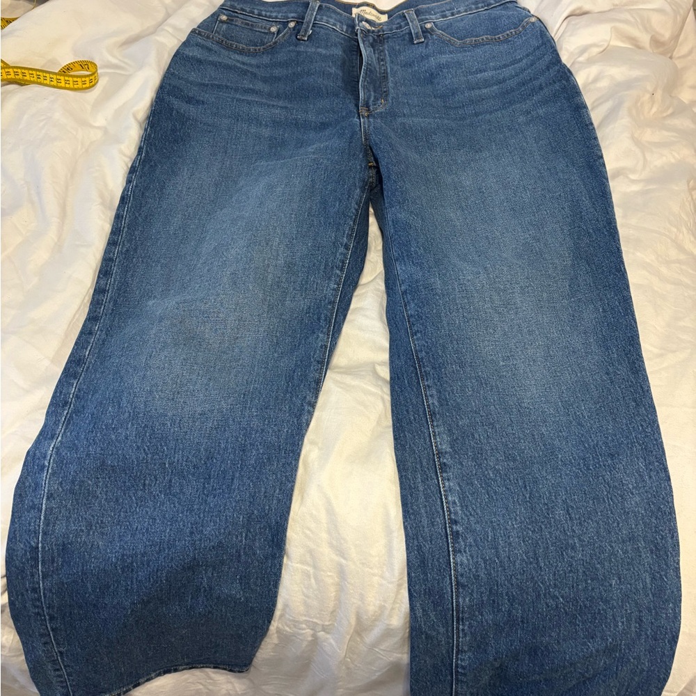 Madewell Classic Blue Wide Leg Jeans
